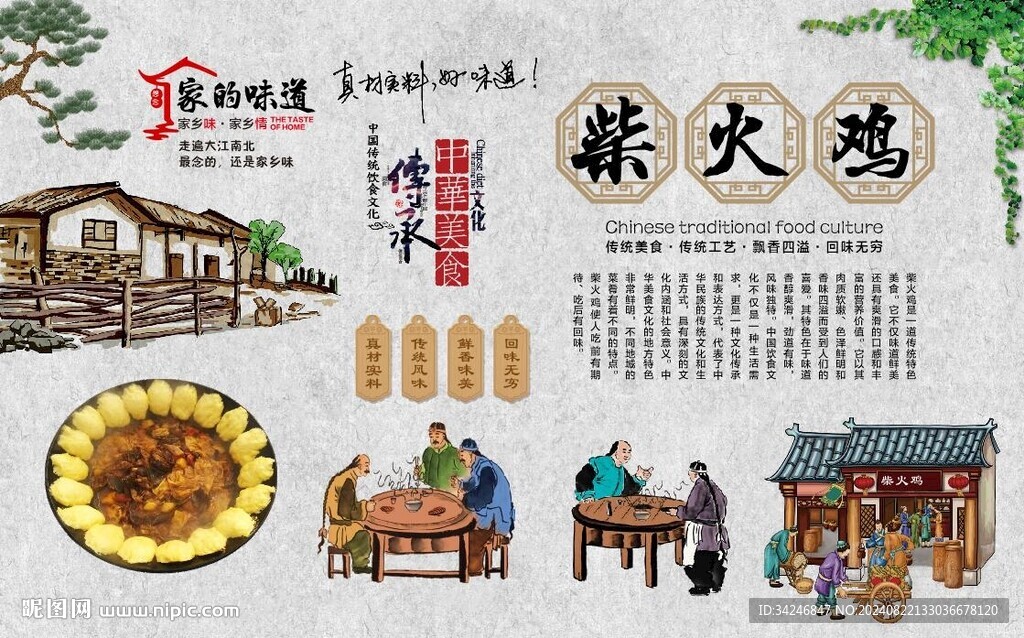 柴火鸡