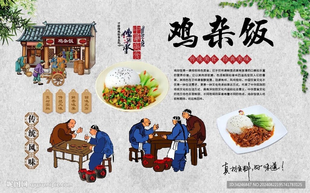 鸡杂饭 