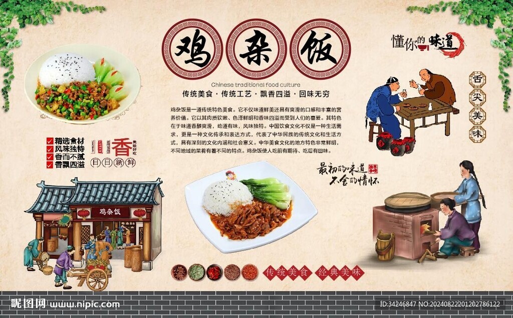 鸡杂饭 