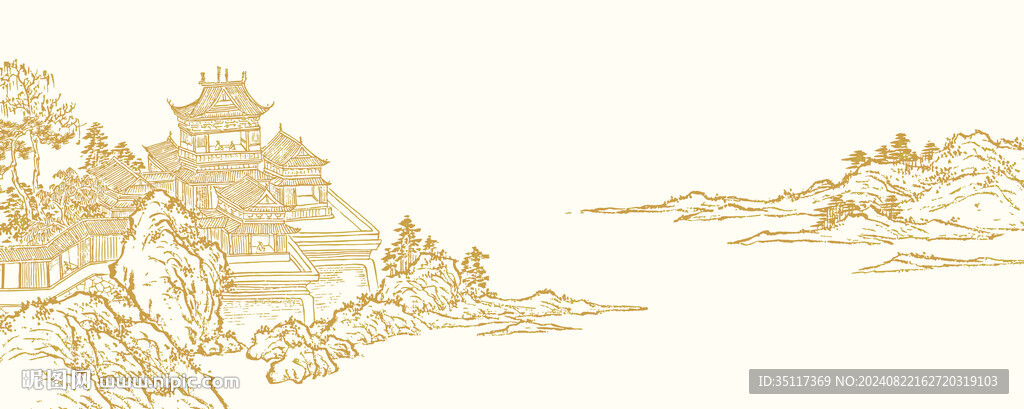 新中式山水画