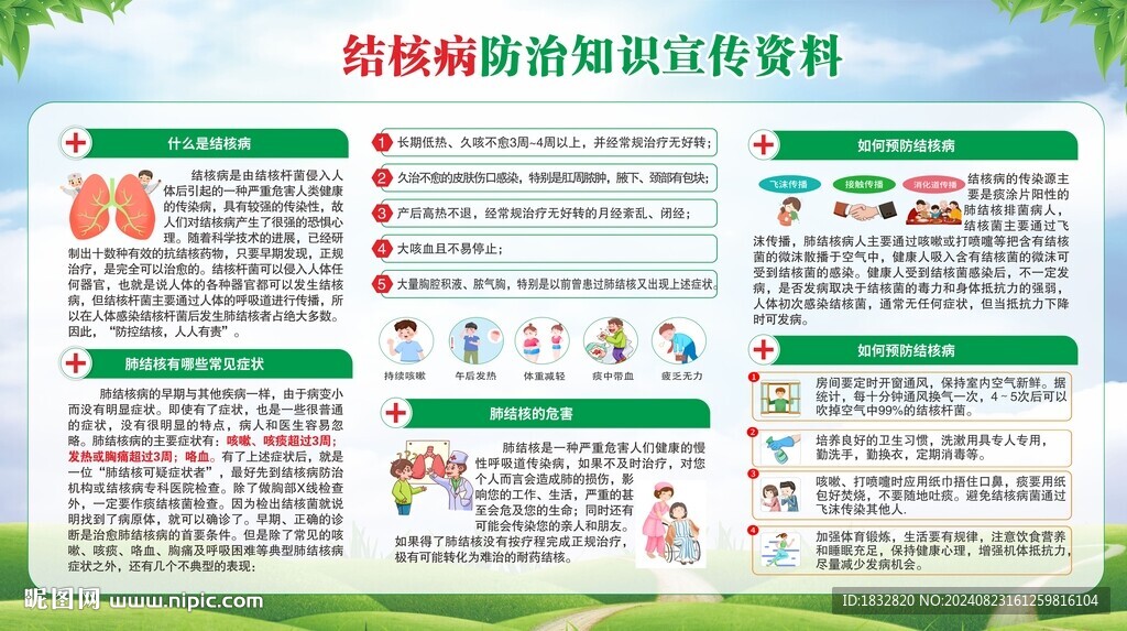 结核病防治知识宣传资料