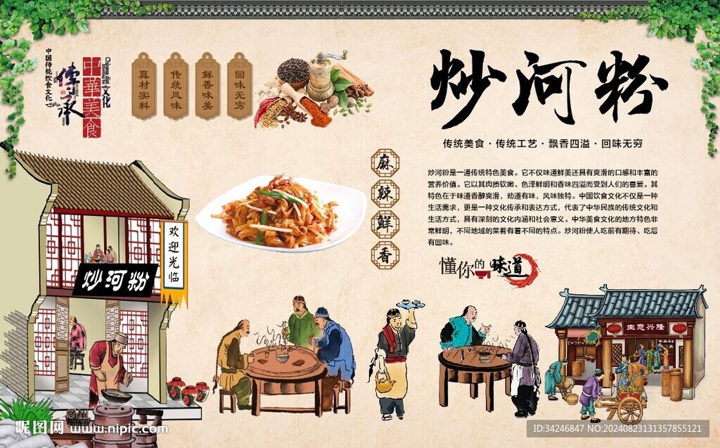 炒河粉 