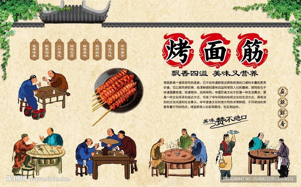 烤面筋 