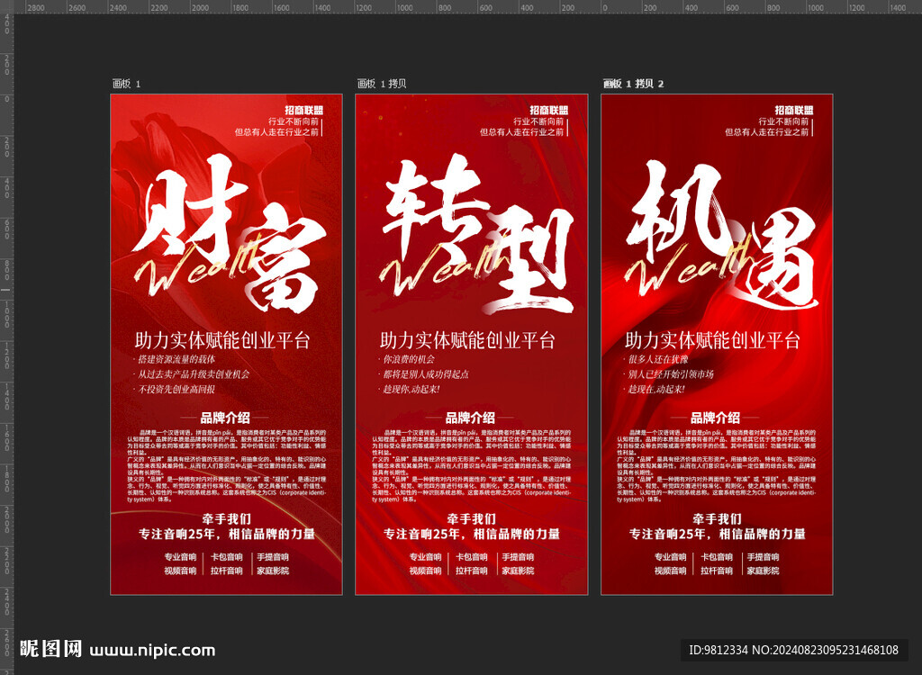活动会议海报 招商宣传 展架