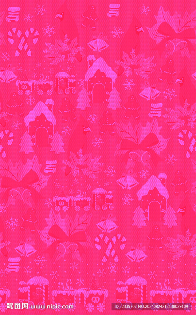 圣诞花鸟