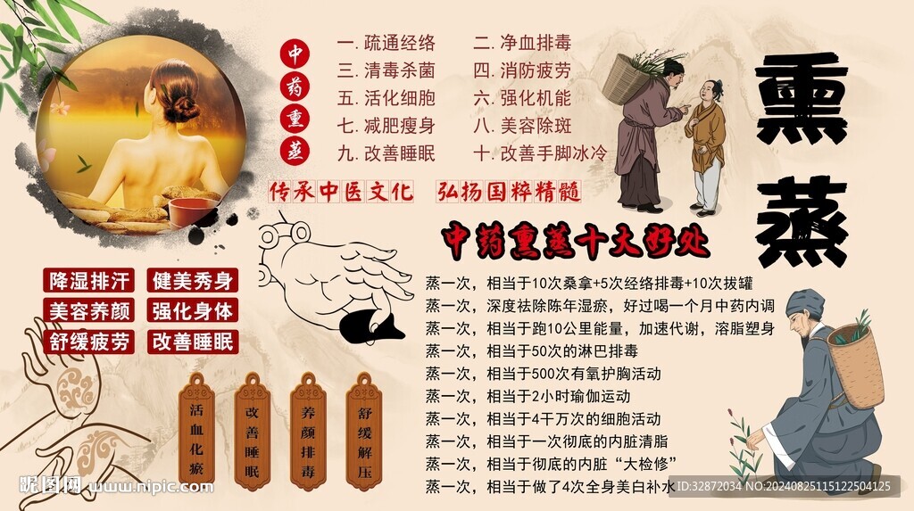 熏蒸背景墙