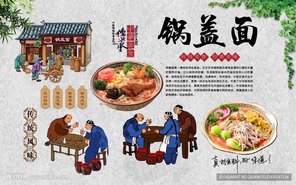 锅盖面
