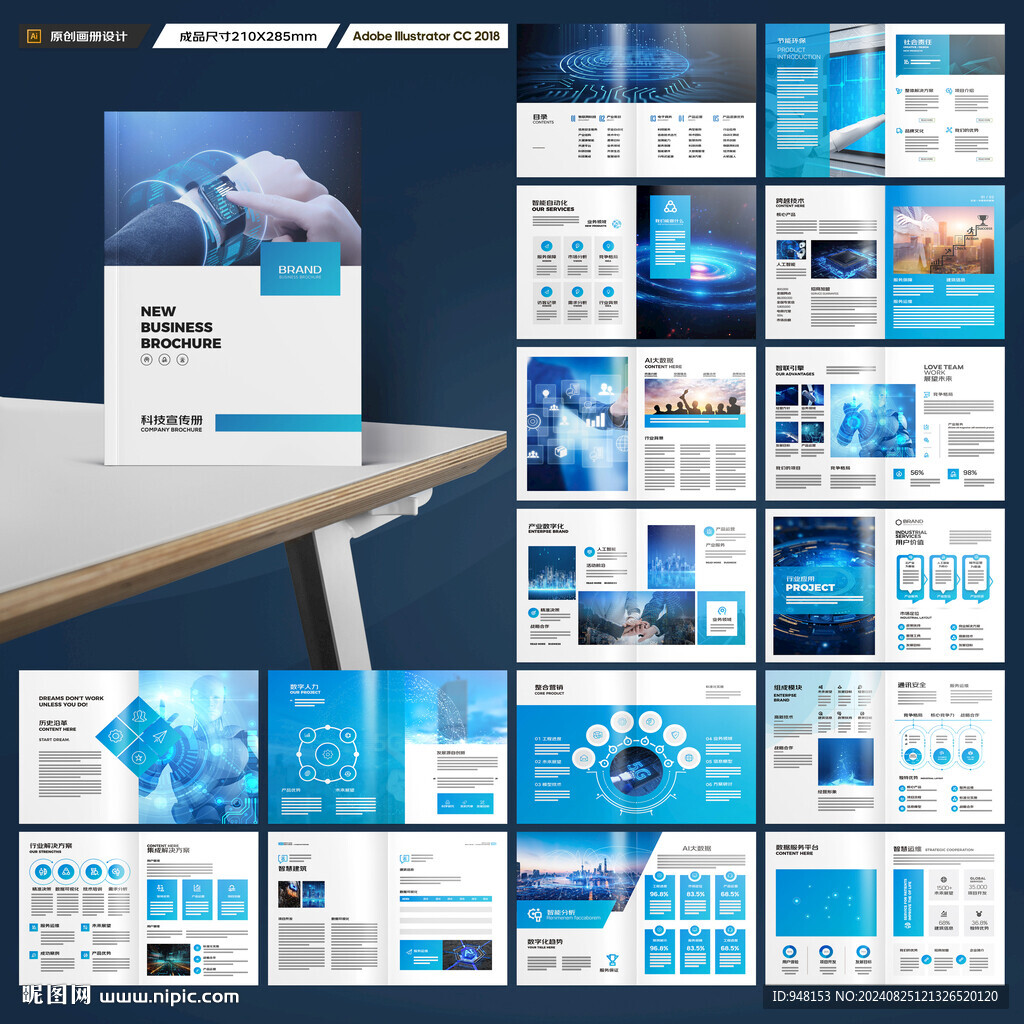 科技企业画册