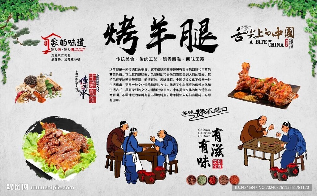 烤羊腿
