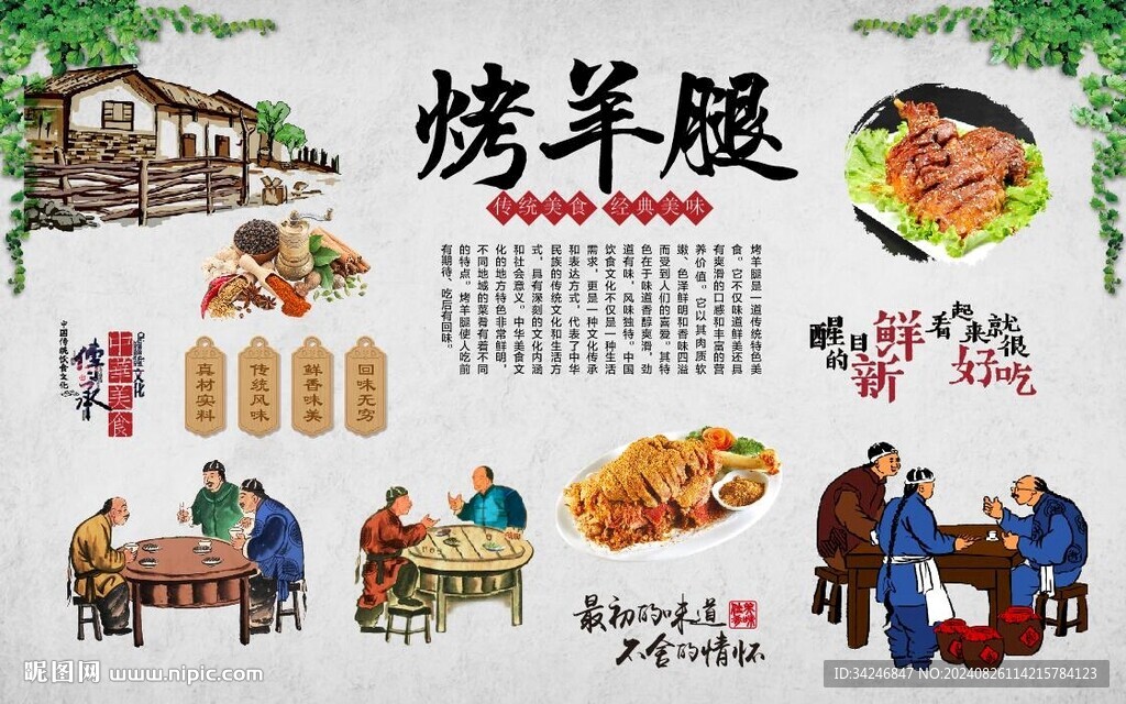 烤羊腿