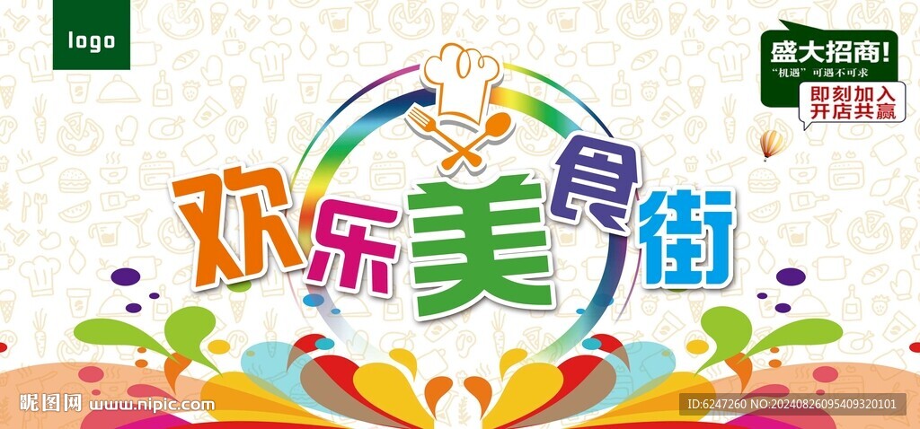 美食展板