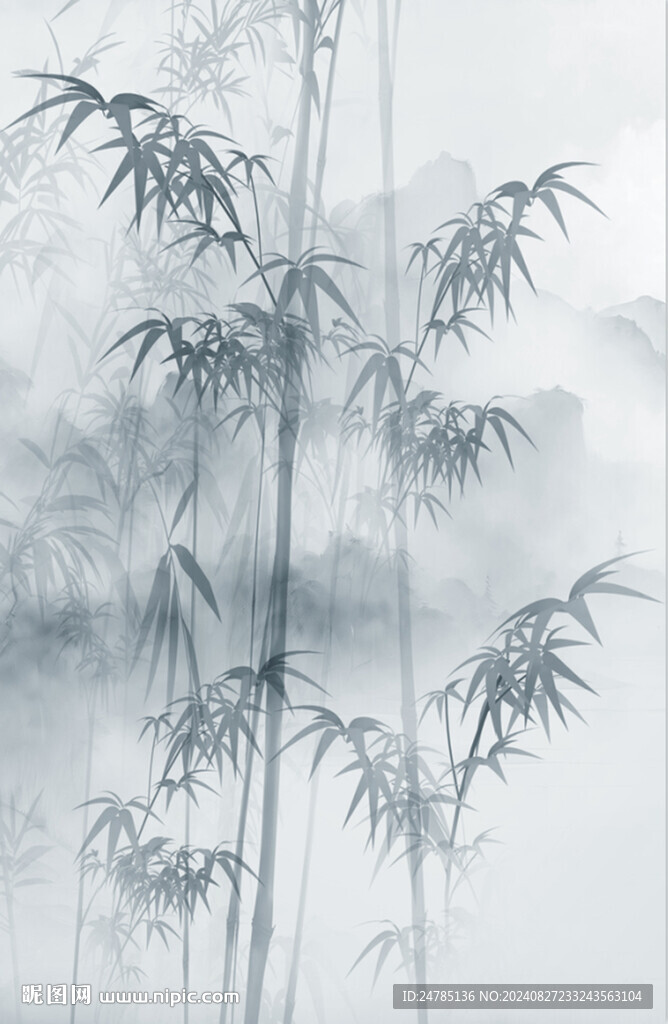 水墨竹子