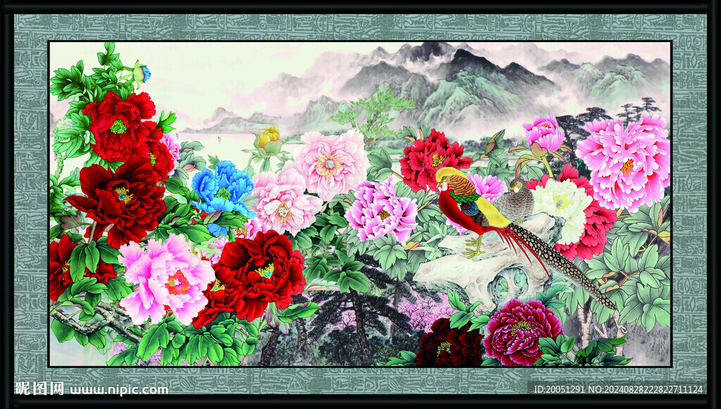 牡丹国画