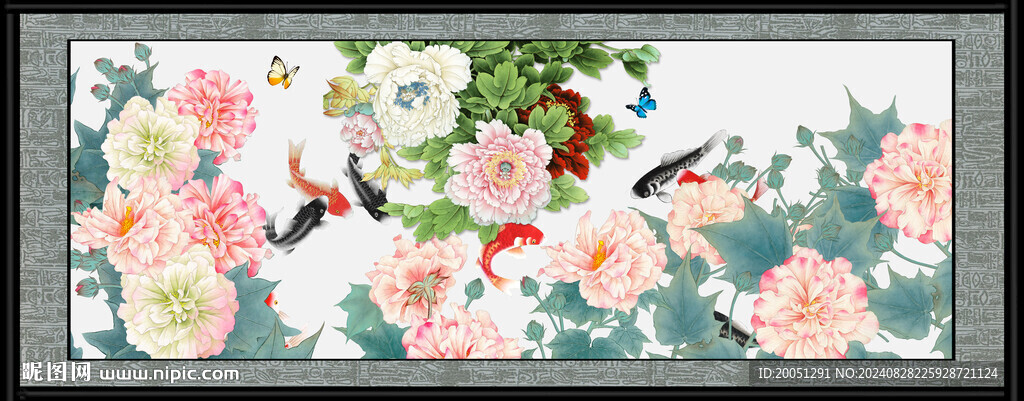 牡丹国画 
