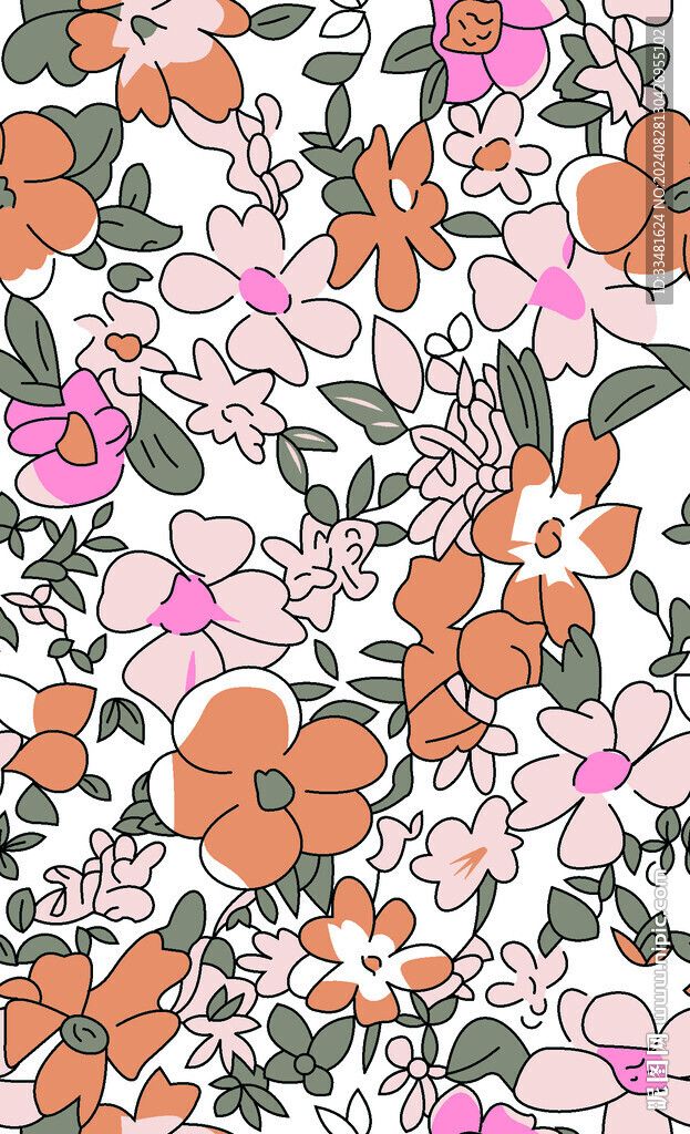 手绘花 小碎花
