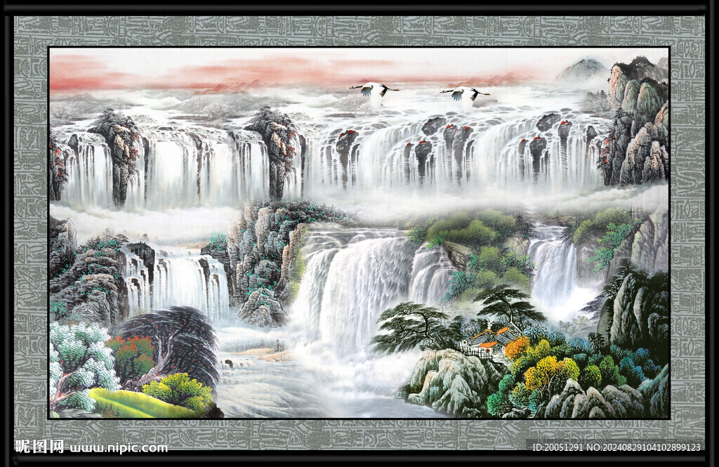 山水风景画图 