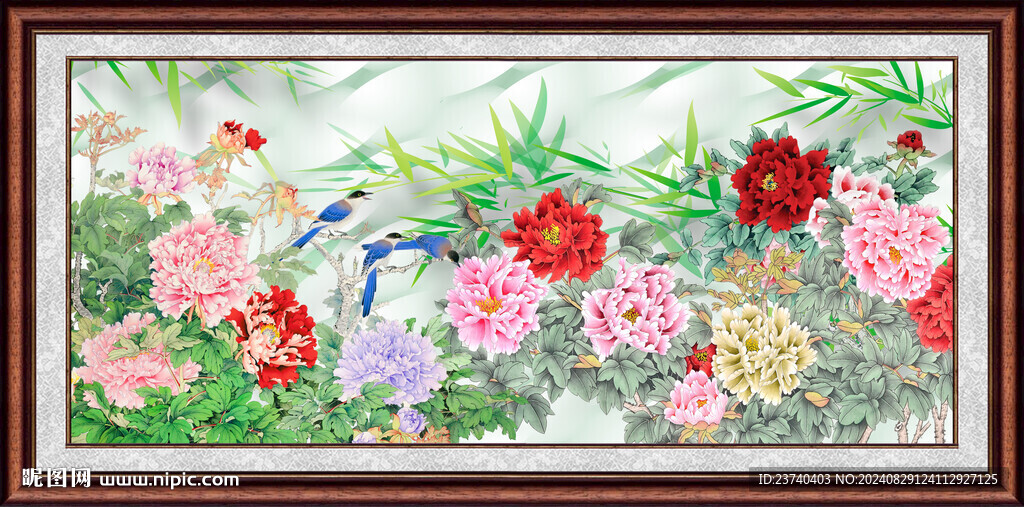 牡丹装饰画
