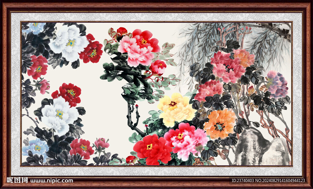 牡丹装饰画 