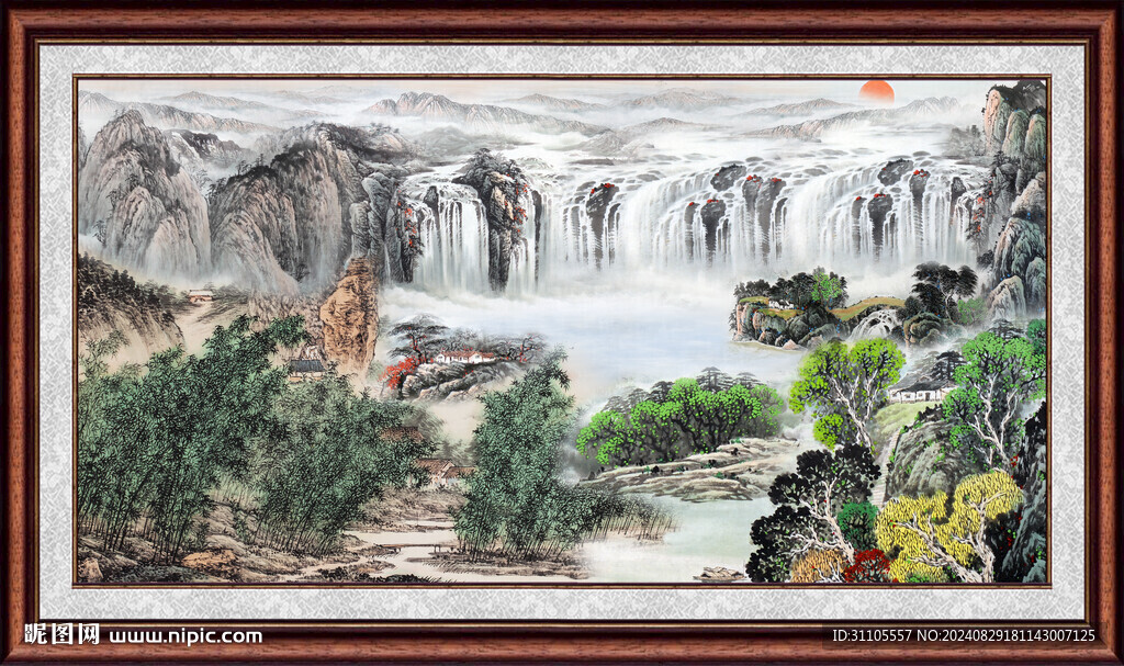  大幅山水画 