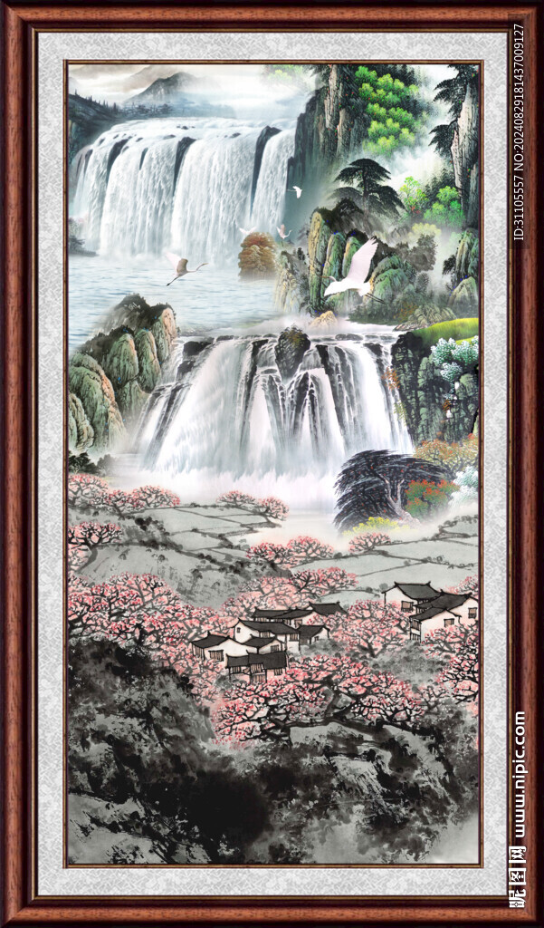 客厅山水画 