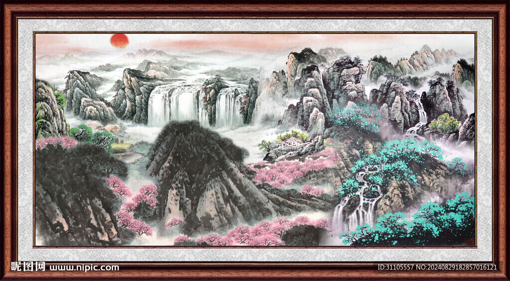客厅山水画 