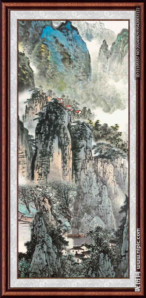 风景国画 