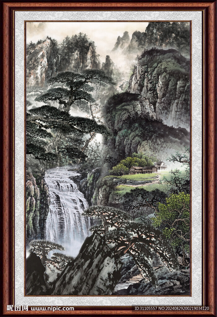 风景国画 