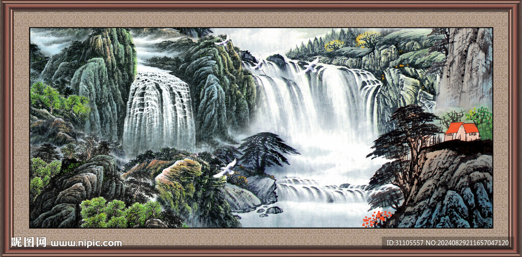 新中式山水画 