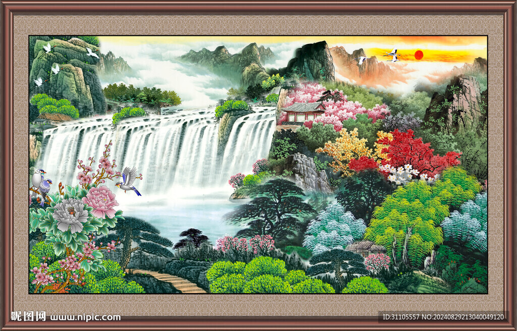 新中式山水画