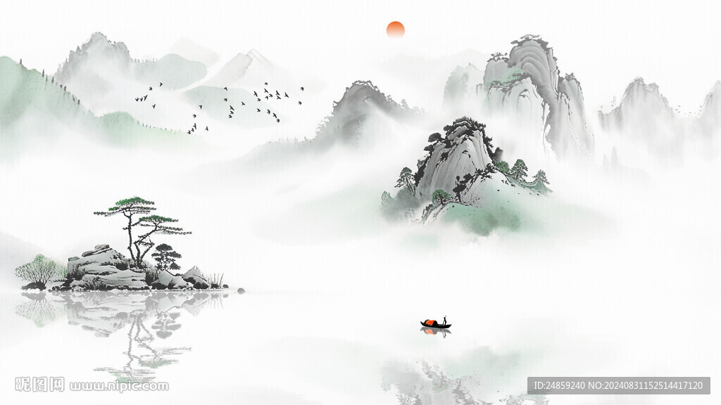 水墨画风景