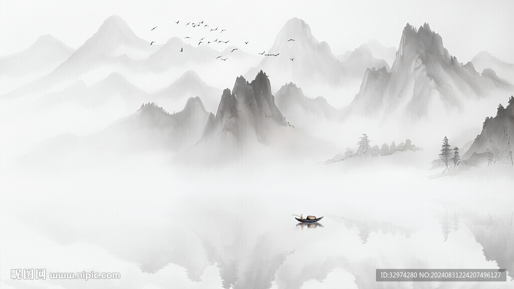 水墨山水意境