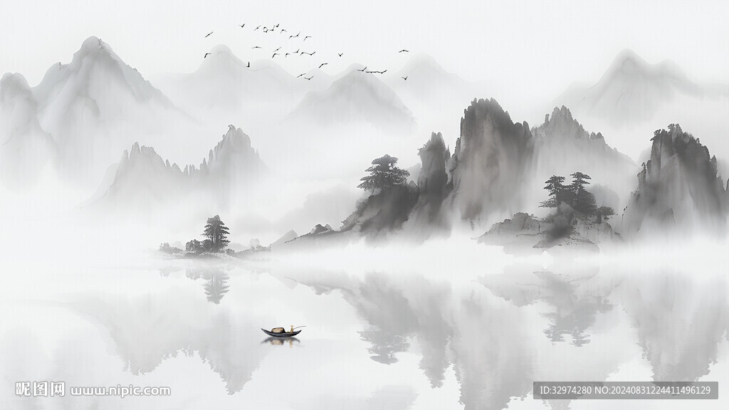山水画背景