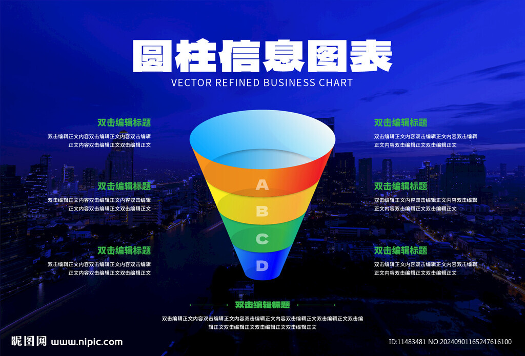 圆柱信息图表