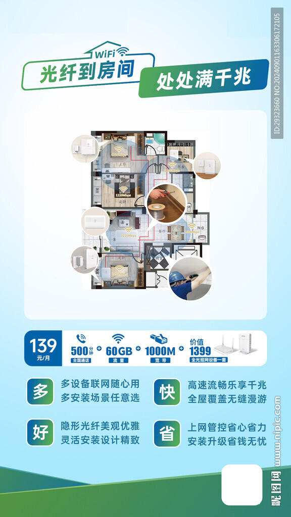 光纤到房间 处处满千兆