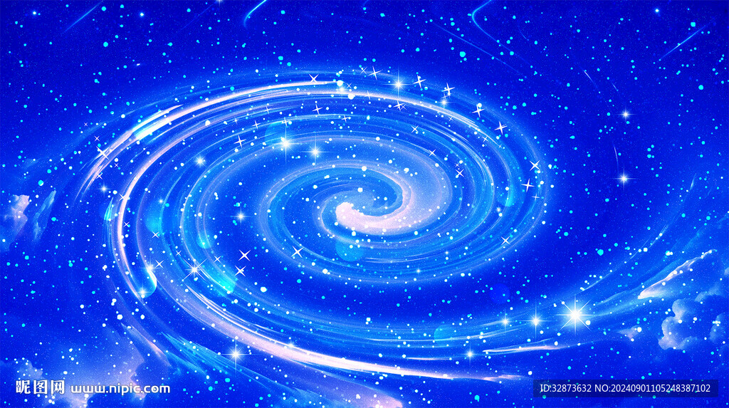 蓝色星空旋涡