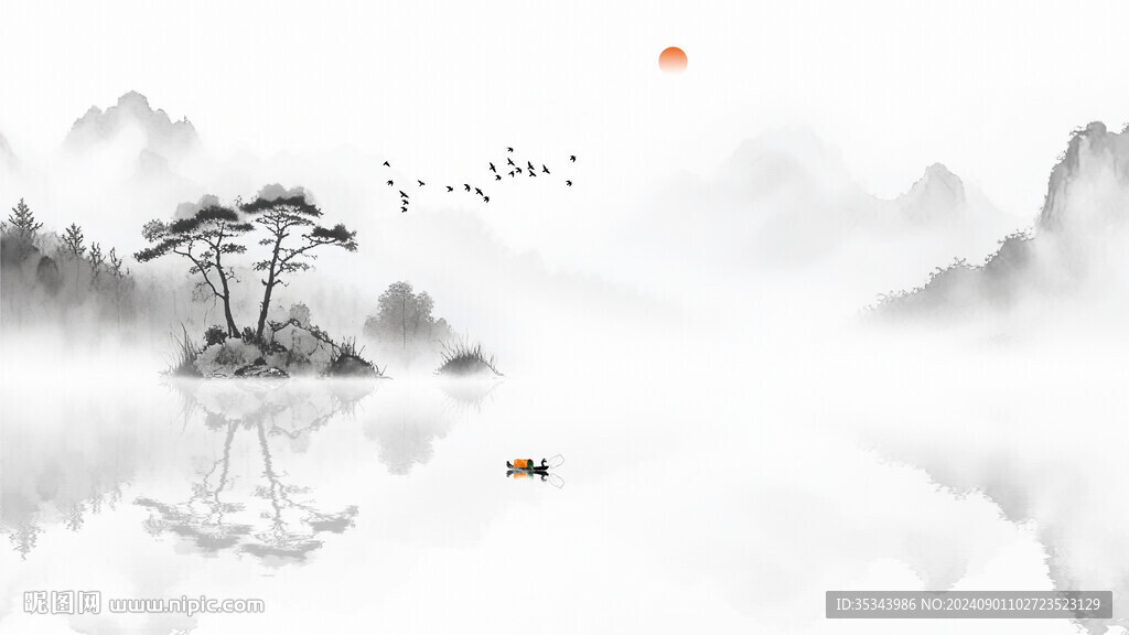 意境水墨风背景