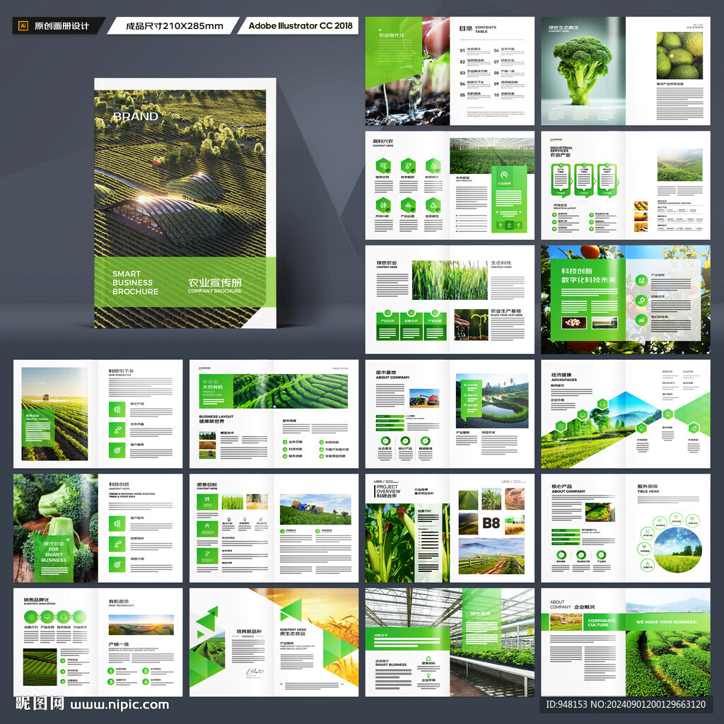 农业画册模板
