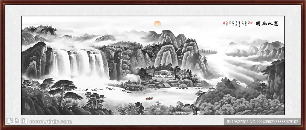 水墨中国山水画