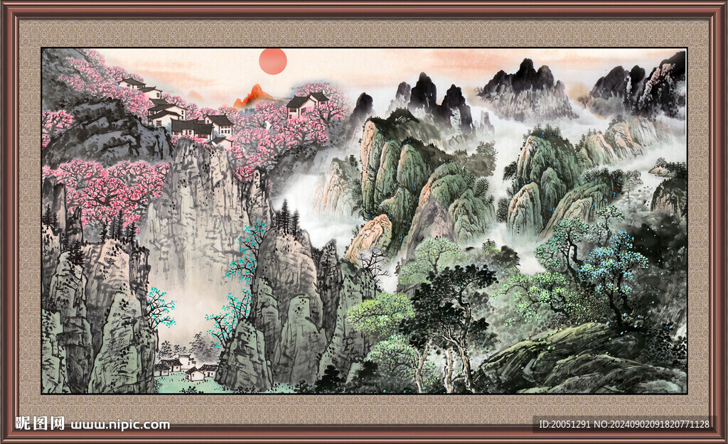聚宝盆山水