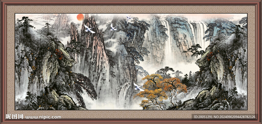 办公室国画 