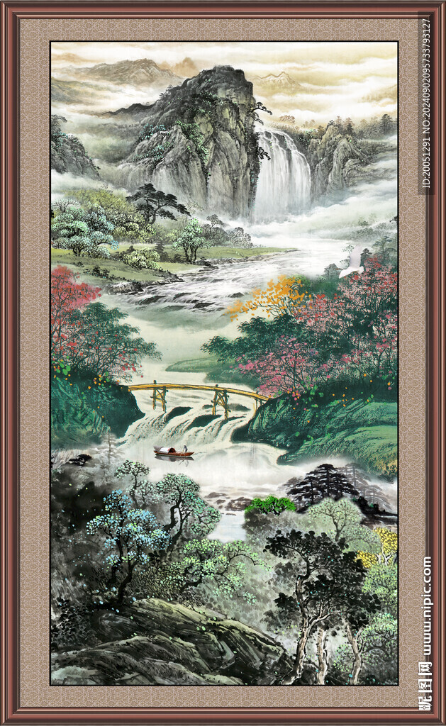 风景国画 