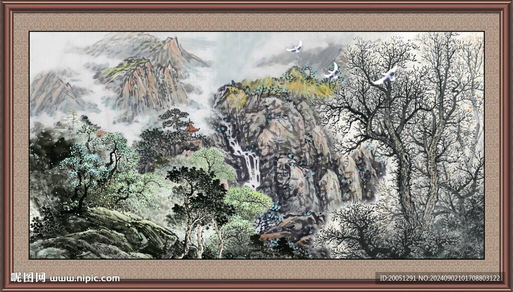 风景国画 