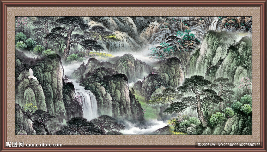 国画江山如画
