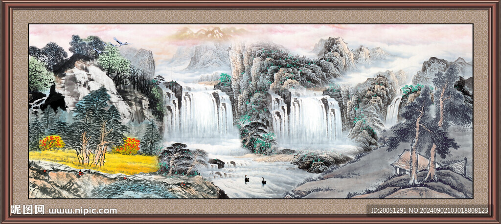 国画江山如画