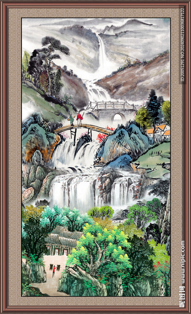 巨幅山水画 