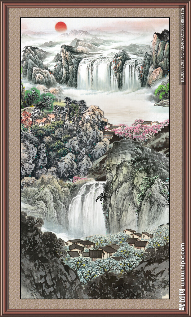 巨幅山水画 