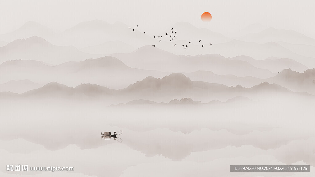 水墨泼墨意境背景