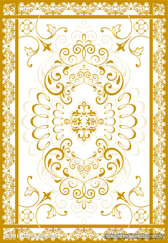 金色花纹