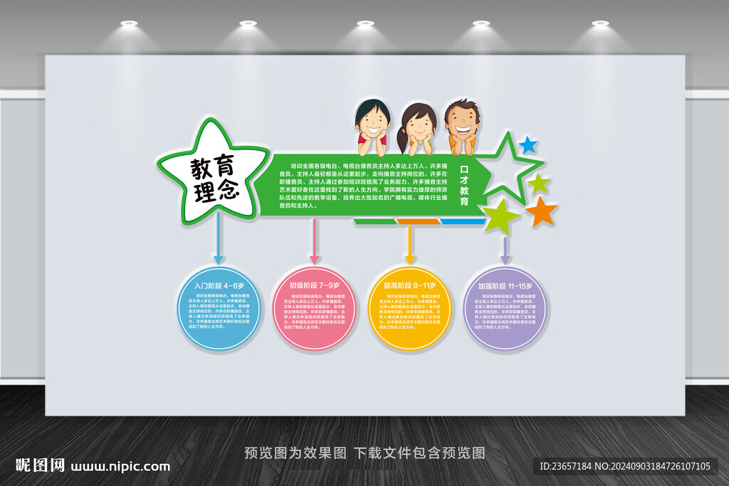 培训班文化墙 播音文化墙