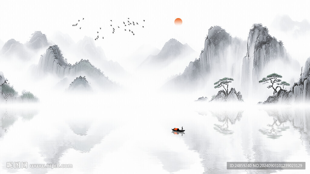 新中式背景墙